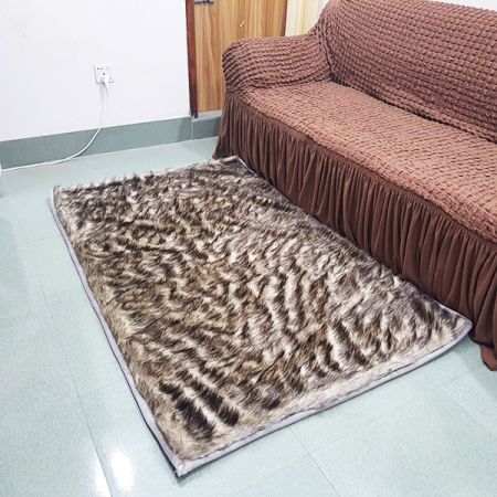 Tiger Color Fur Rugs Carpets for Drawing and Living Room(58''/37")