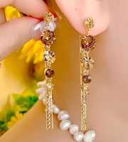 Diamond Cut Long Earrings-123