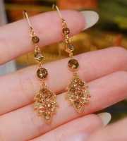 Diamond Cut Trendy Earrings-124