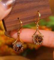Crystal Zircon Earrings-126