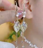 Zircon White Pearl Earrings-135