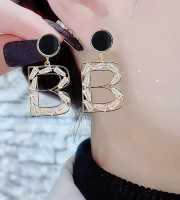 Crystal Letter B Drop Earrings -136