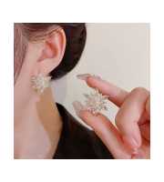 Snowflake Zircon Stud Earrings -145